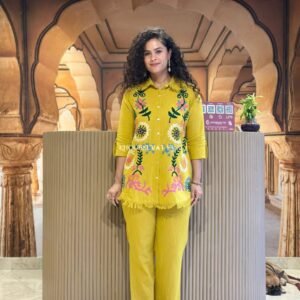 Premium cotton flex top with beautiful embroidery & lace work