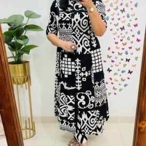 Premium Floral Fine cotton kurti Palazza set