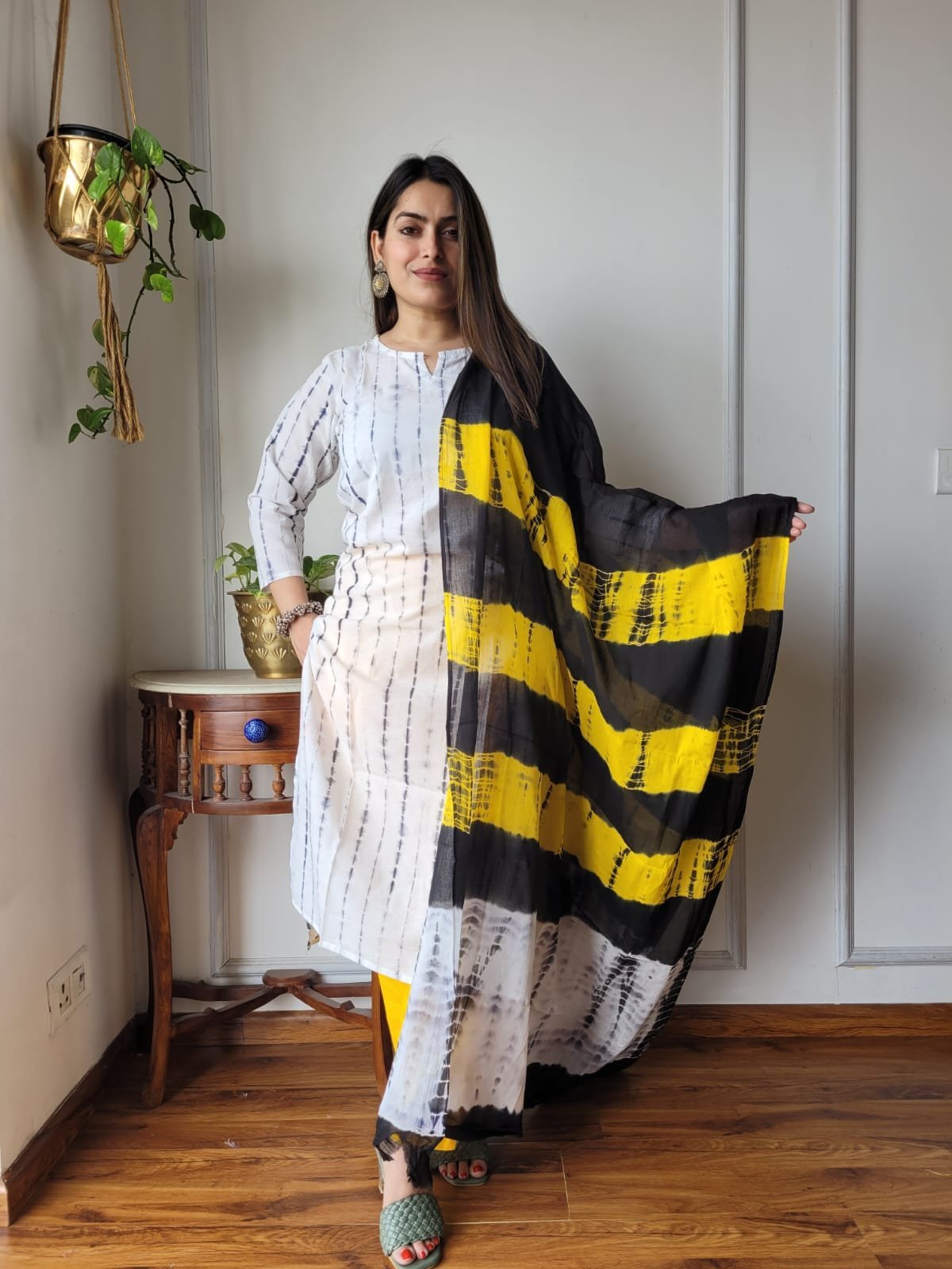 Hand Block Printed "Stitched" Cotton Suits With Cotton Dupatta in Beautiful Colours