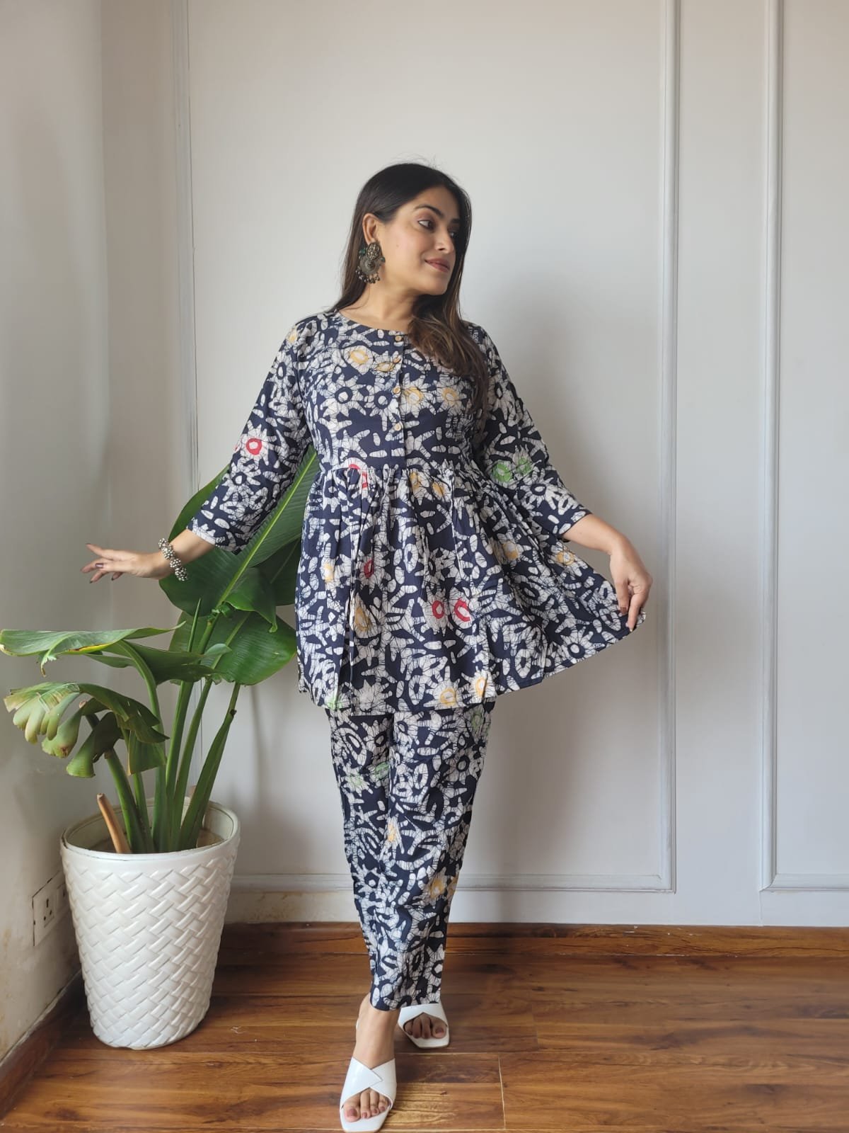 Hand Block printed pure cotton Women's Co-ord Sets in Beautiful Colours