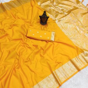 Soft And Pure banarasi silk saree with self weaving design