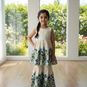 KIDS TRENDING SHARARA SET