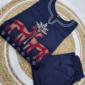 COORD SET -- TOP WITH PLAZO WITH POCKET