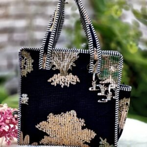 Floral Quilted lunch box Hand bag