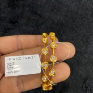 92.5 CZ silver Bangle set