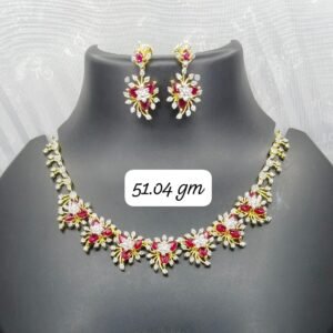 Beautiful Stone Necklace with earrings