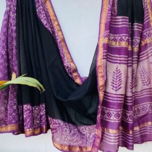 Beautifully Crafted Maheshwari Silk Saree