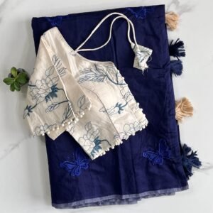 Chanderi Silk with charming cotton tassels