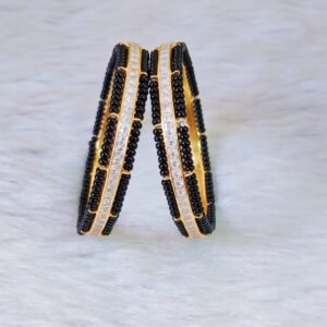 Black Beads Bangles