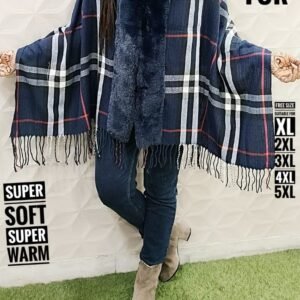 BEAUTIFUL STYLISH IMPORTED WINTER WEAR STOLE WITH FOUX FUR