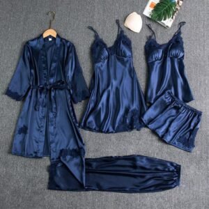 Satin Embroidery Lace 5 pcs set
