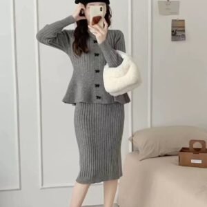 Dress with Inner tunic and upper sweater