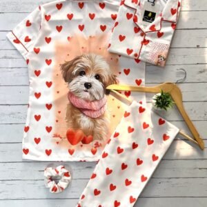 Back print Swiss Cotton Night wear