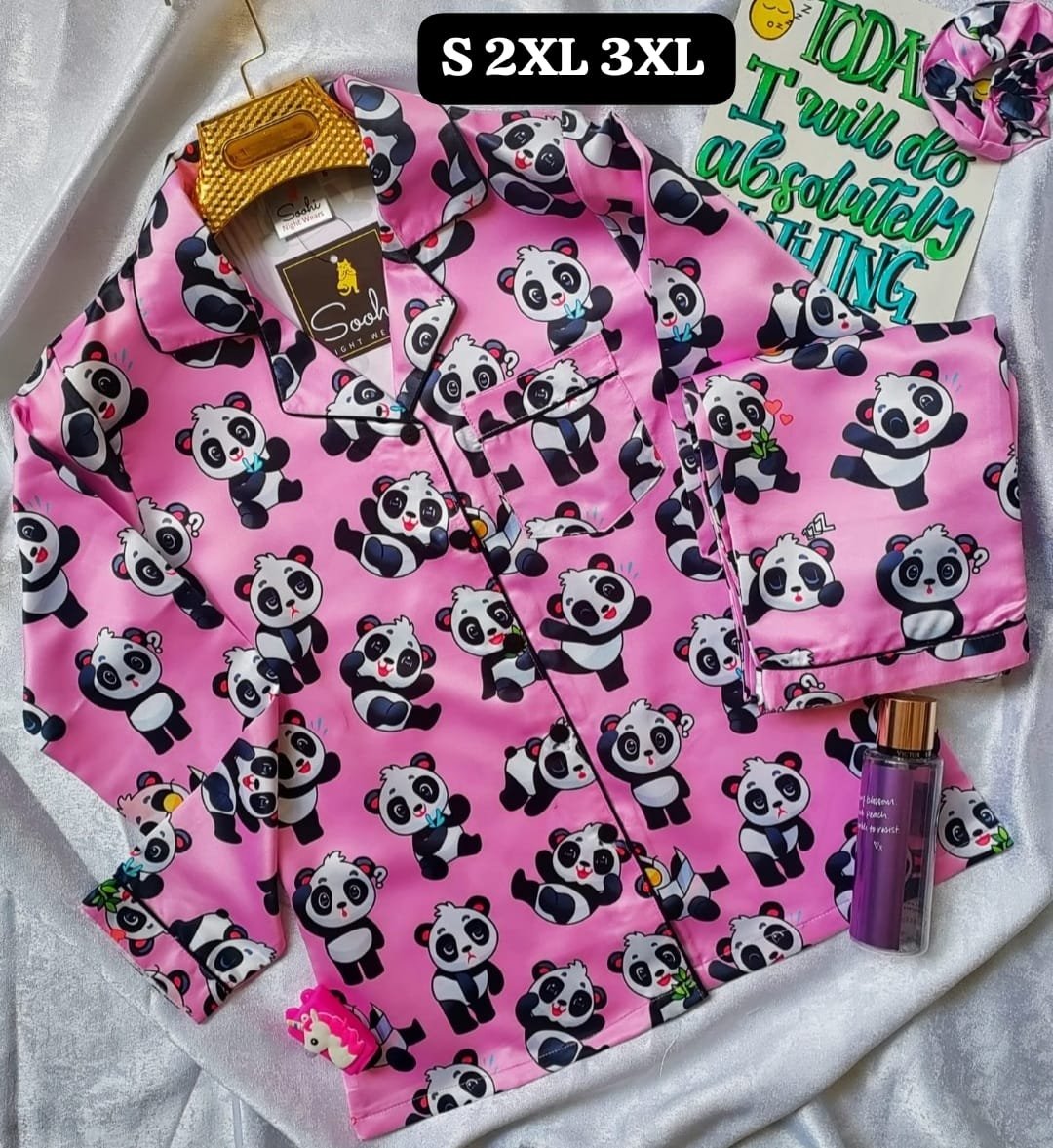 Funky Prints Latest satin nightwear