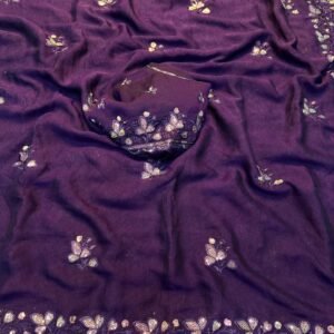 Soft Crush Silk Fabric Saree With Fancy Sequince