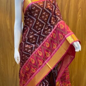 Patolla cotton with weaving work with jari Broder