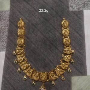 Lakshmi Coin Mid Length Necklace Set