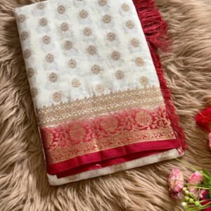 Elegant Banarasi warm silk saree