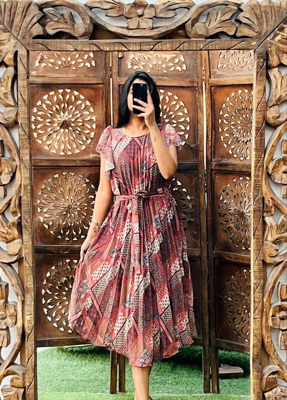 Slub Reyon Flower Candy Dress