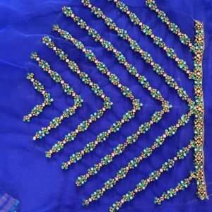 Unstiched Maggamwork Blouse Fabric