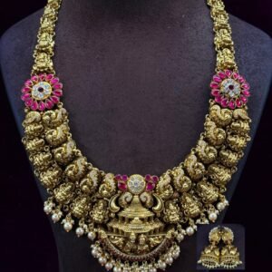 Divine Peacock Lakshmi Kundan Necklace