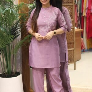 South Silk Heavy Hand Embroidery Work Coordset