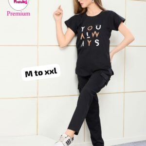 HEAVY COTTON HOSIERY PLAIN CARGO PANT POCKET NIGHT SUIT