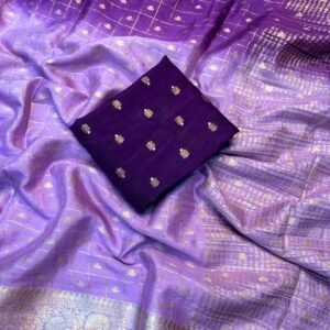 Pure viscoses Chinnon saree with padding concept with pure viscose blouse