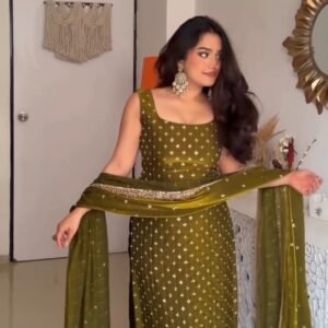 Fendy Silk Embroidery Sequence Work