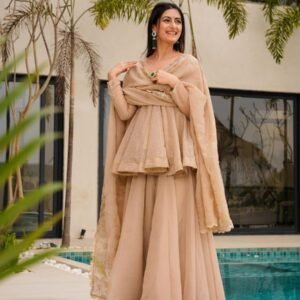 Rangoli tissue Top, bottom & Dupatta