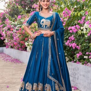Pure Vichitra Wedding collection Lehenga Choli