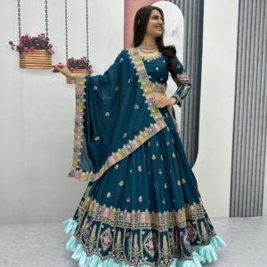 Pure Vichitra Lehenga Choli