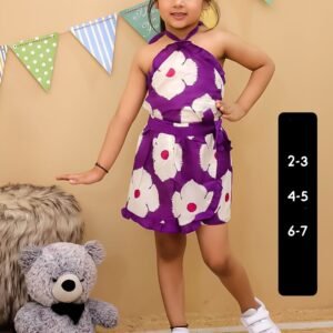 Beautiful Halter neck top with frilled skorts