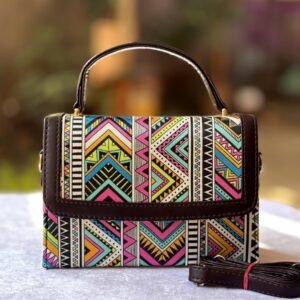 Beautiful ikkat fabric Box sling