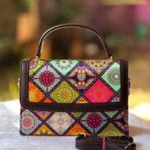 Beautiful ikkat fabric Box sling