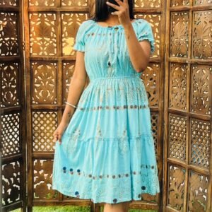 Mulmul cotton Embroidery FLOWER CO-set