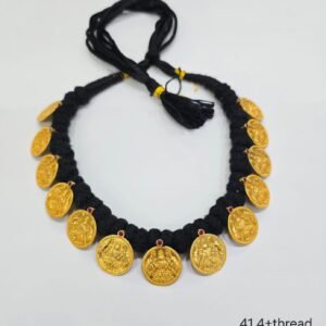 Traditional South Indian Gold Coin Necklace