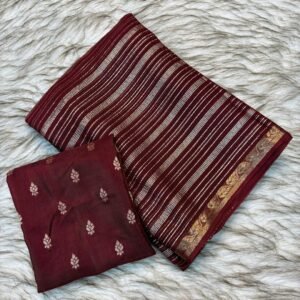 Epic saree Viscose stripes pattern
