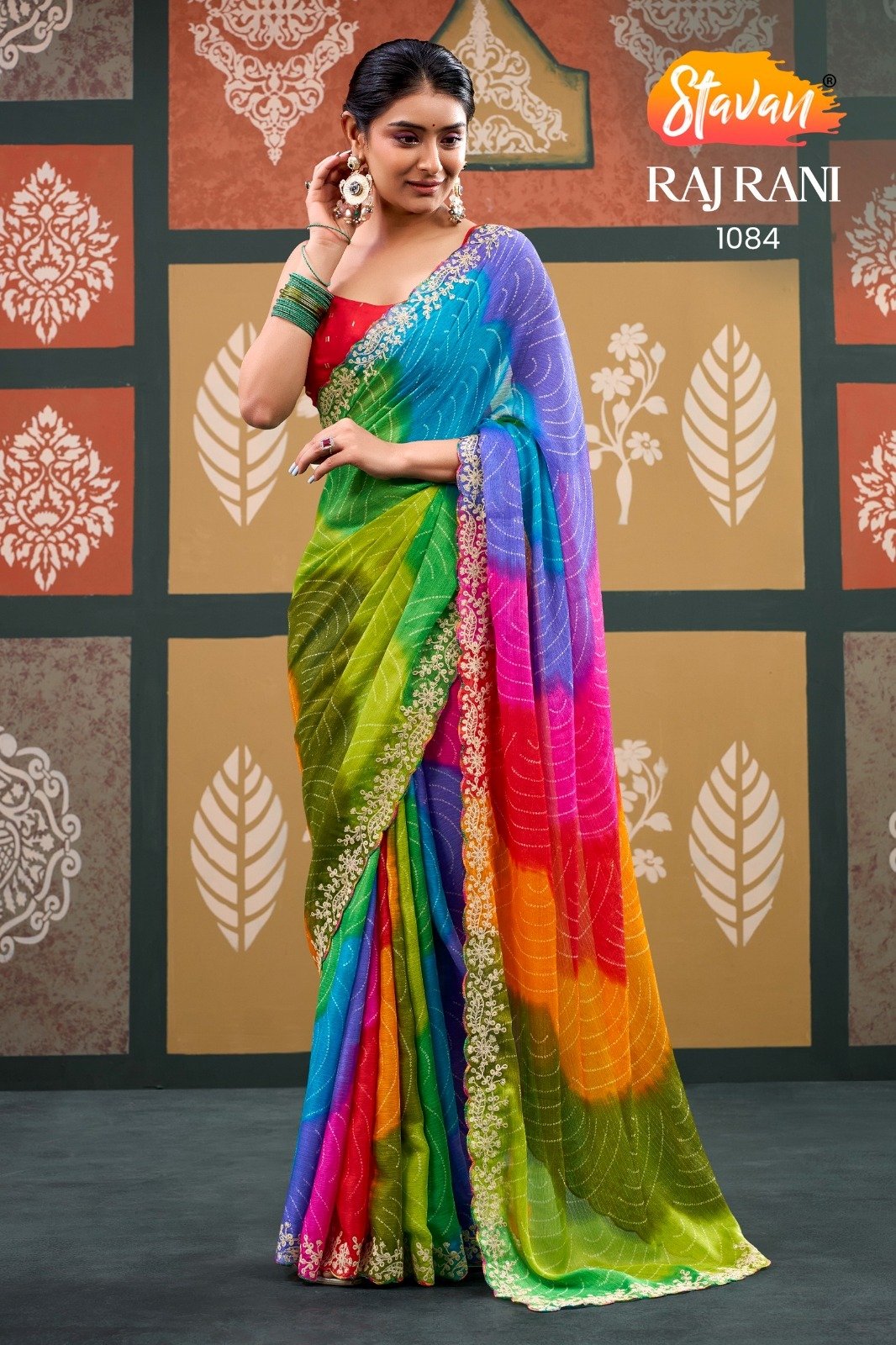 Sparkal Chiffon With Embroidery Work Designer Saree